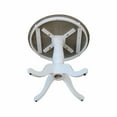 thumbnail image 3 of 30" Round Solid Wood Dining Height Pedestal Dining Table in Distressed Oak by International Concepts, 3 of 7