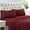 Burgundy, variant on 300 Thread Count 100% Egyptian Cotton 3-Piece Flat Sheet (1 Flat + 2 Pillow Covers) Size Twin Color Aqua Blue Solid