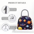thumbnail image 4 of Balery Space Planet Bolsa de Almuerzo para Mujeres, Caja de Almuerzo, Bolsa de Almuerzo Pequeña Impermeable, Tote de Almuerzo Reutilizable con Gran Capacidad, 4 of 6