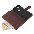 thumbnail image 3 of Case for Google Pixel 3A Leather Magnetic Handbag Zipper Pocket Cover Wrist Strap, 3 of 5