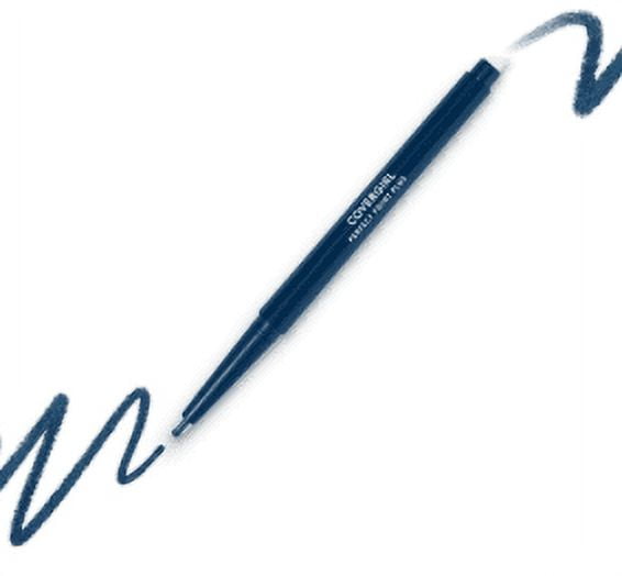 (2 pack) COVERGIRL Perfect Point Plus Eyeliner, 201 White Out, 0.008 oz, Long-Lasting, Versatile Black Eyeliner, Soft Smudging Tip, No Sharpening Needed