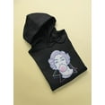 thumbnail image 3 of Retro Woman Blowing Bubble Gum Hoodie Women -Image by Shutterstock, Female x-Large, 3 of 4