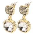 thumbnail image 1 of 1 par de pendientes de lazo para mujer con perlas de imitación, joyería nupcial para bodas, bonitos pendientes colgantes con clip para adolescentes Disponibles, 1 of 8