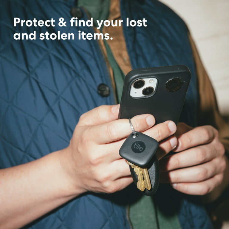 Tile Mate (2022) - 1 Pack - Black - Bluetooth Tracker, Keys