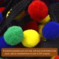 thumbnail image 5 of Uxcell 5 Yards Pom Pom Ball Fringe Trim Ribbon Sewing for DIY Crafts Dark Color Type, 5 of 6