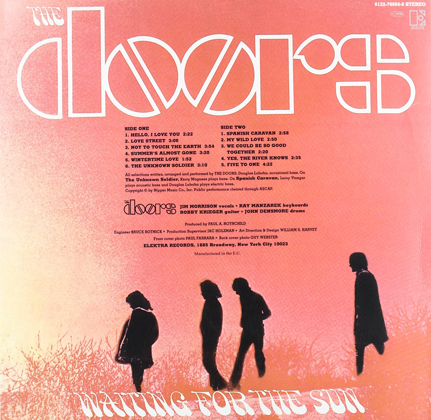 Waiting For The Sun 180 Gram Vinyl By The Doors Format Vinyl