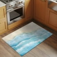 thumbnail image 2 of Rectangle Area Rugs 2 x 3 Ft, Blue Beige Non-Slip Residential Carpet, Summer Beach Coastal Nautical Ocean Indoor Crawling Mats Runner Rugs for Living Room/Dining Room/Bedroom, 2 of 8