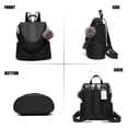 thumbnail image 2 of Mochila para mujer de nailon antirrobo informal ligera para viajes para el hombro 1-1 Negro M Cheruty, 2 of 5