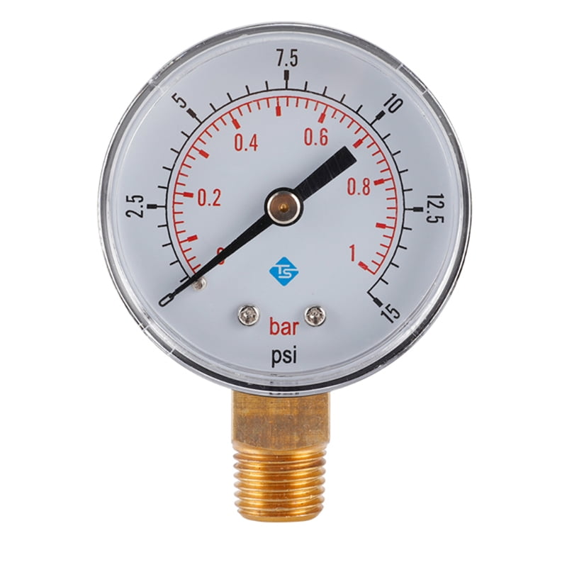 5pcs order for 15pcs delivery mini pressure gauge BSPT 1/8" thread to 3bar 