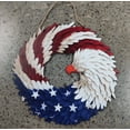 thumbnail image 4 of Ming Qi Yongyi wooden red, white and blue national flag wreath, 2025, 4 of 6