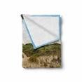 thumbnail image 2 of Massachusetts Soft Flannel Fleece Blanket, Bicycles Leaned on Fences Green Toned Hills at the Background Summer Season, Cozy Plush for Indoor and Outdoor Use, 50" x 70", Multicolor, by Ambesonne, 2 of 6