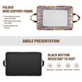 thumbnail image 6 of Yayeee Foldable Storage Basket for Shelves with Handles Set of 2 Waterproof Cloth Bins, Futuristic Sun, 6 of 7