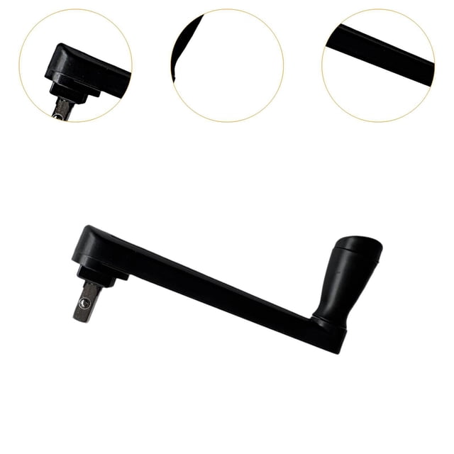 Manivela para sombrilla de patio perfecl accesorio desmontable negro