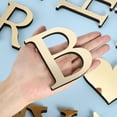 thumbnail image 3 of Unique Bargains 3D Acrylic Alphabet Mirror Wall Stickers Self-Adhesive Gold B Shape, 3 of 8