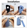 thumbnail image 7 of Yuebutor Key Fob Cover Case Compatible with VW Golf 8 ID.3 ID.4 MK4 Tarraco Ateca Skoda Octavia Accessories, 7 of 7