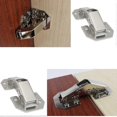 thumbnail image 4 of 4 Pcs 3 Inch Screw-On Hinge with Spring Opening Angle 90 Cupboard Door Corner Stop and Inner Hinge Door Hinge, 4 of 4