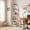White, variant on Demi Bonn 5-Tier Corner Bookcase, Wood Bookshelf Storage Organizer, 70" Tall Display Standing Shelf Unit for Bedroom, Living Room, White