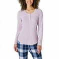 thumbnail image 3 of Eddie Bauer Ladies' 3-Piece Waffle Fleece Pajama Set 1608997 (Purple, XXL), 3 of 7
