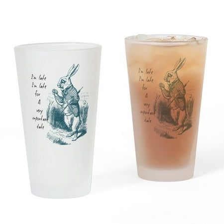 CafePress - Late Rabbit - Pint Glass, Drinking Glass, 16 oz. CafePress