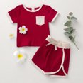thumbnail image 7 of FRSASU Kids Clothes Clearance,Toddler Baby Summer Round Neck Short Sleeve T-Shirt Casual Shorts Clothes Set, 7 of 7