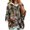 02#Gray, variant on Womens Forest Leaf Allover Print Drawstring Hooded 3/4 Sleeve Pullover Loose Casual Fashion Top Daily Outdoor Street Outfits