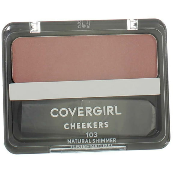 CoverGirl Cheekers Blush, Natural Shimmer [103], 0.12 oz (Pack of 3)
