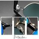 thumbnail image 3 of Gafas de sol polarizadas sin borde medio CHAO Marco negro brillante hoja azul hielo UV400 unisex, 3 of 5