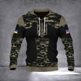 thumbnail image 2 of Nueva sudadera con capucha con estampado de camuflaje y bandera de Canadá con emblema nacional ucraniano en 3D para hombres y mujeres, sudadera informal con capucha militar, ropa, 2 of 4