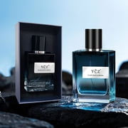 Ycz Mens Cologne Gift Set, 2-Bottle Set (1.7 oz each),Oceanic and Woody Notes Long-Lasting Scent