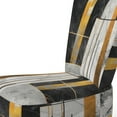 thumbnail image 4 of Designart "Marble Granite Agate with Gold Accents VII" Grey Modern Geometric Upholstered Accent Chair - Modern Arm Chair For Living Room, 4 of 5