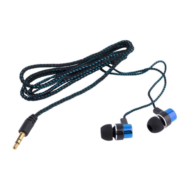 Opolski 3.5mm Universal Braided Wired In-ear Earphone Stereo Headphone for Phone Tablet