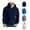 Dark Blue, variant on Dovford Men's Quarter Zip Pullover Heavy Sweatshirts Warm Fleece Sweatshirt Hoodies Shirt with Pockets