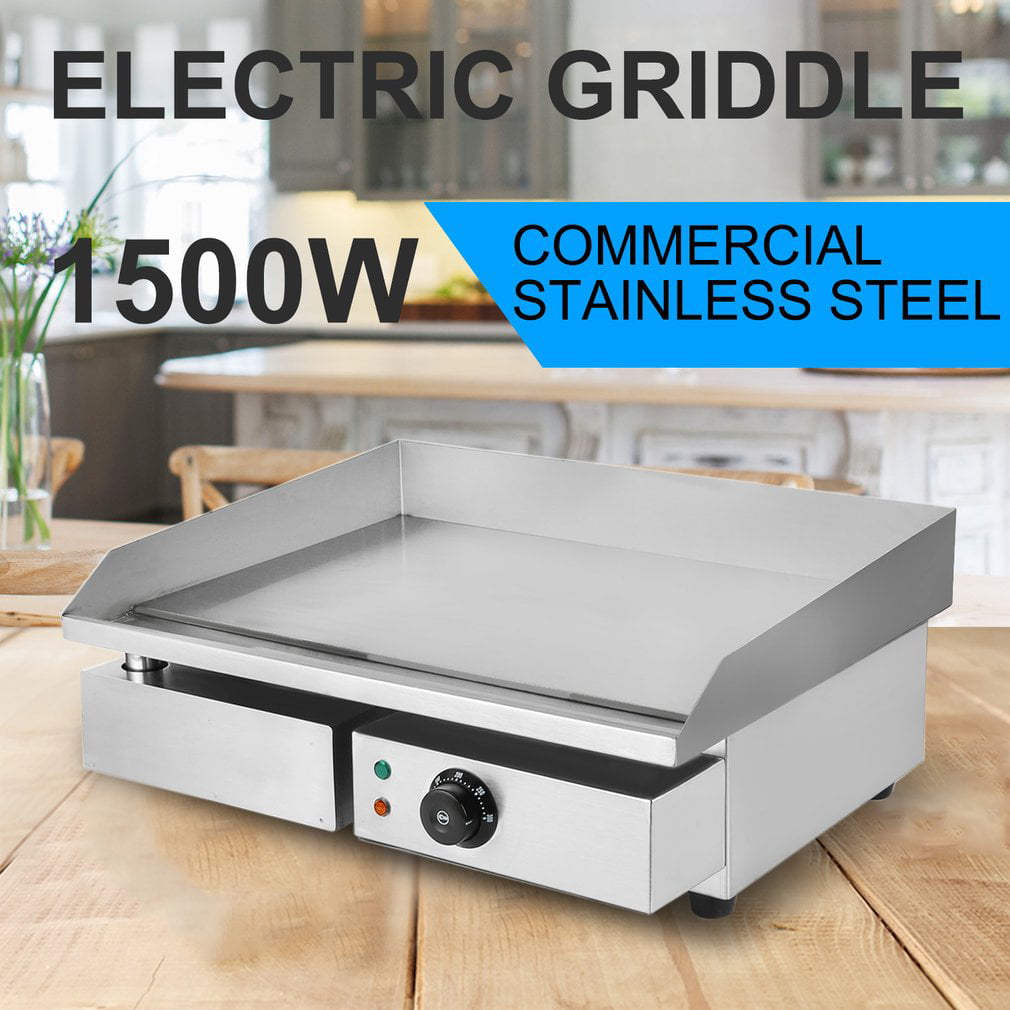 New Electric Griddle Flat Top Grill 1500W 22" Hot Plate BBQ Countertop Home US 