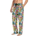 thumbnail image 5 of Cute Cartoon Characters Mens Pajama Pant Sleep and Lounge Bottons with Pockets, 5 of 7