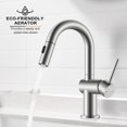 thumbnail image 2 of KENES Robinet de Salle de Bain en Nickel Brossé avec Pulvérisateur Rétractable, Robinet de Lavabo de Salle de Bain à Poignée Unique avec Pulvérisateur Rétractable, Robinet de Coiffeuse avec Drain Pop-Up, 2 of 9