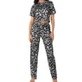 thumbnail image 5 of Women's casual leopard print outerwear and loungewear set, 5 of 6