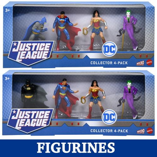 exageración Galleta jugador DC Comics Micro Collection 4-Pack Figure Assortment- SHIP 1 SET RANDOMLY -  Walmart.com