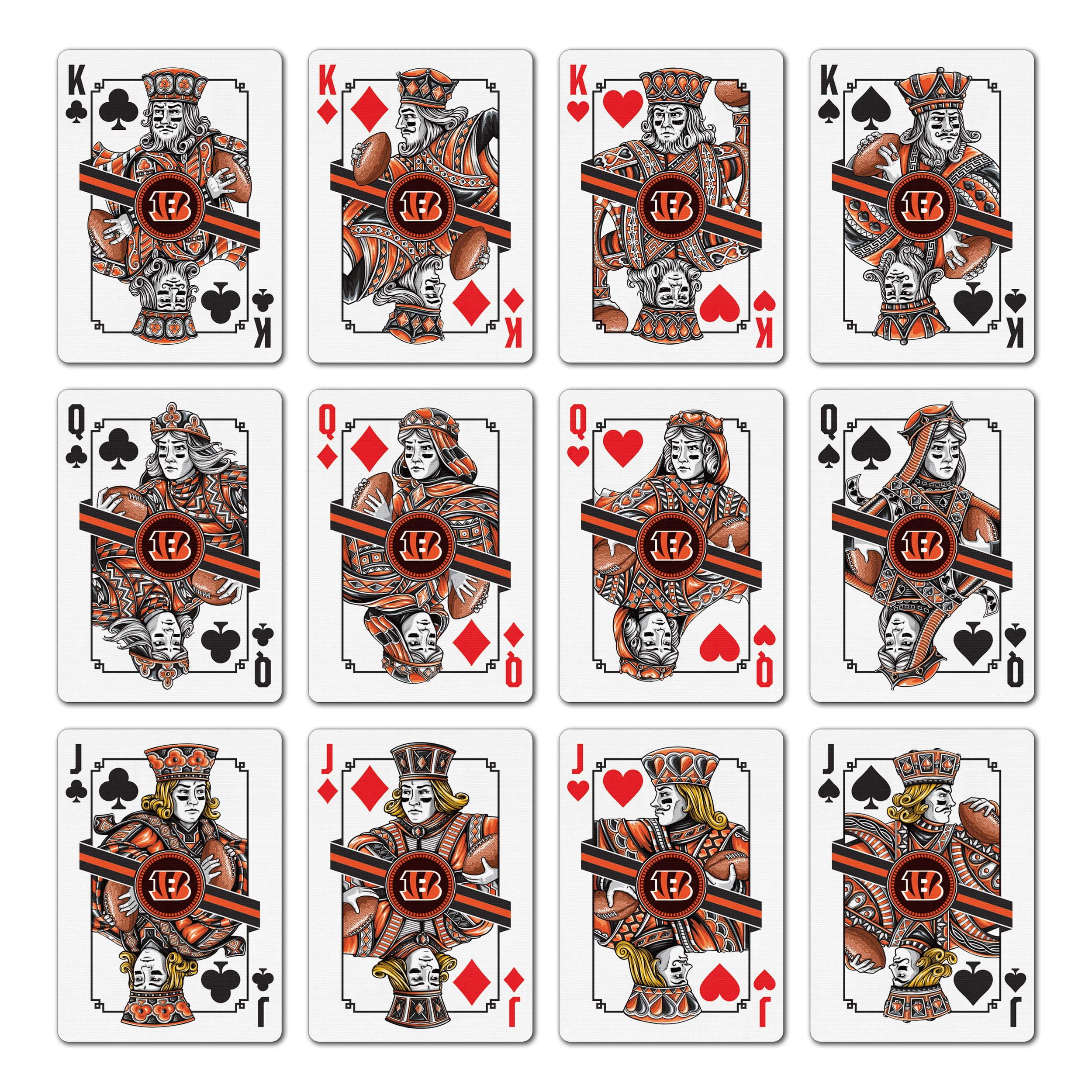 YouTheFan NFL Cincinnati Bengals Classic Series Playing Cards