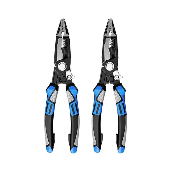 Multi-Functional Wire Stripper & Crimper Tool, High-Quality Steel for Precision Electrical Work, Strips 10-14 AWG & Crimps 0.5-2.0mm² Wire with Ease