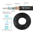 thumbnail image 3 of Steren Premium 75ft RG8X UHF Coaxial Cable - CB Antenna Cable with 50 Ohm for High-Powered Radio Applications, 3 of 7