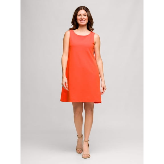 Womens Sleeveless Shift Dress
