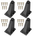 thumbnail image 1 of 6 Pieces Adjustable Furniture Legs, Black Metal Table Legs For Table Cabinets Kitchen Sofa Desk, 92mm, 1 of 5