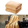 thumbnail image 1 of OULII Lot de 1 Couverture Épaisse Kaki Polaire Confortable pour Randonnée 47x79 Po, 1 of 8