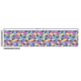 thumbnail image 3 of Ambesonne Geometric Fabric by the Yard Upholstery, Isometric Striped Cubes, 10 Yards, Earth Yellow and Azure Blue, 3 of 5