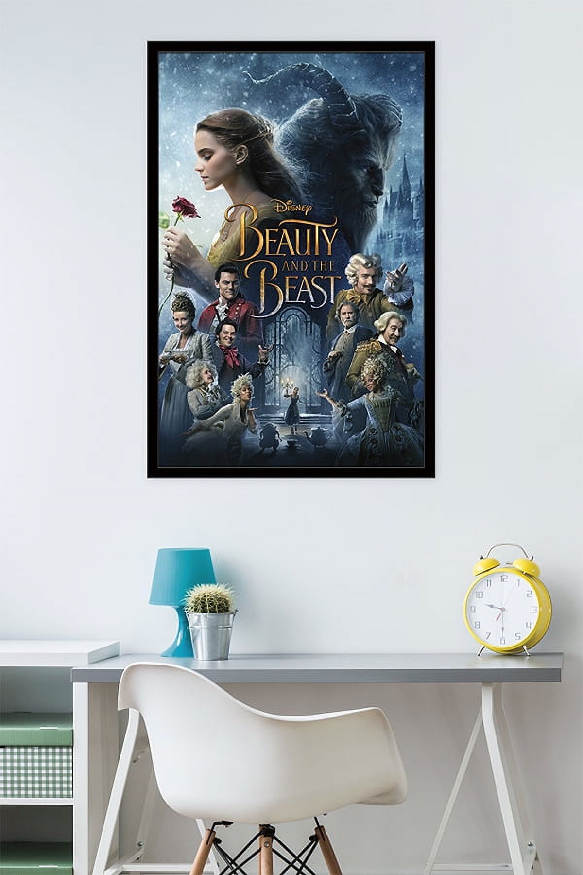 Disney Beauty And The Beast - One Sheet Wall Poster, 22.375" x 34", Framed