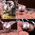 thumbnail image 4 of Meat Baller, 2 piezas para hacer albóndigas antiadherentes con asas antideslizantes desmontables, pinzas para carne de acero inoxidable, Cake Pop, pinzas para hielo, cuchara para masa de galletas par Namotu WRST-179, 4 of 7