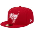thumbnail image 3 of Men's New Era Scarlet Tampa Bay Buccaneers Super Bowl XXXVII Main Patch 59FIFTY Fitted Hat, 3 of 6
