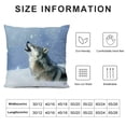 thumbnail image 5 of Orinice Wolf Snow Sky Graphic Decorative Throw Pillow Cover for Home Couch Living Room Bed Sofa, Winter Soft and Durable Design, 1PC 22x22in, 5 of 5