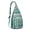 Greenish-blue-13, variant on Vintage Boho Sling Backpack – Retro Tribal Ethnic Crossbody Bag, Artistic Geometric Hiking Shoulder Bag for Women & Men, Rustic Floral Travel Daypack
