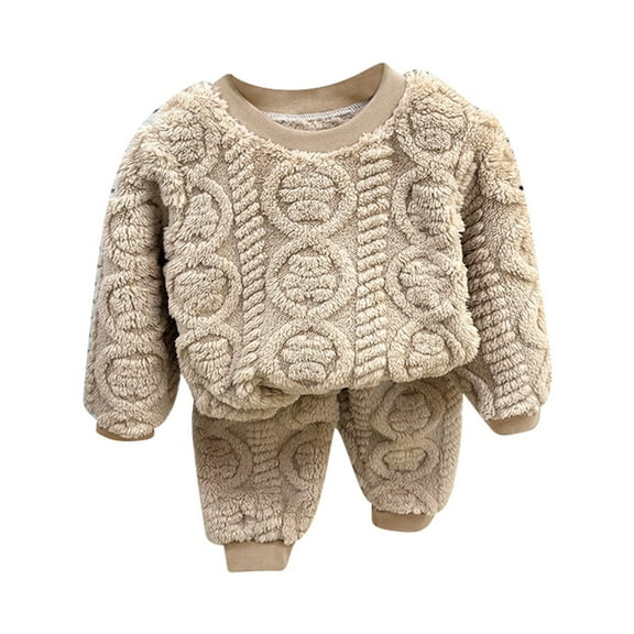 Toddler Pajamas Kids Crewneck Pajama Top Kids Pjs Pants Toddler Winter 2 Pieces Outfit Toddlers Christmas Pajamas for Toddler Boys Girls 9-10 Years